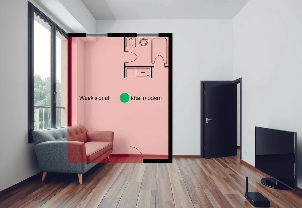 Mappa piantina segnale debole