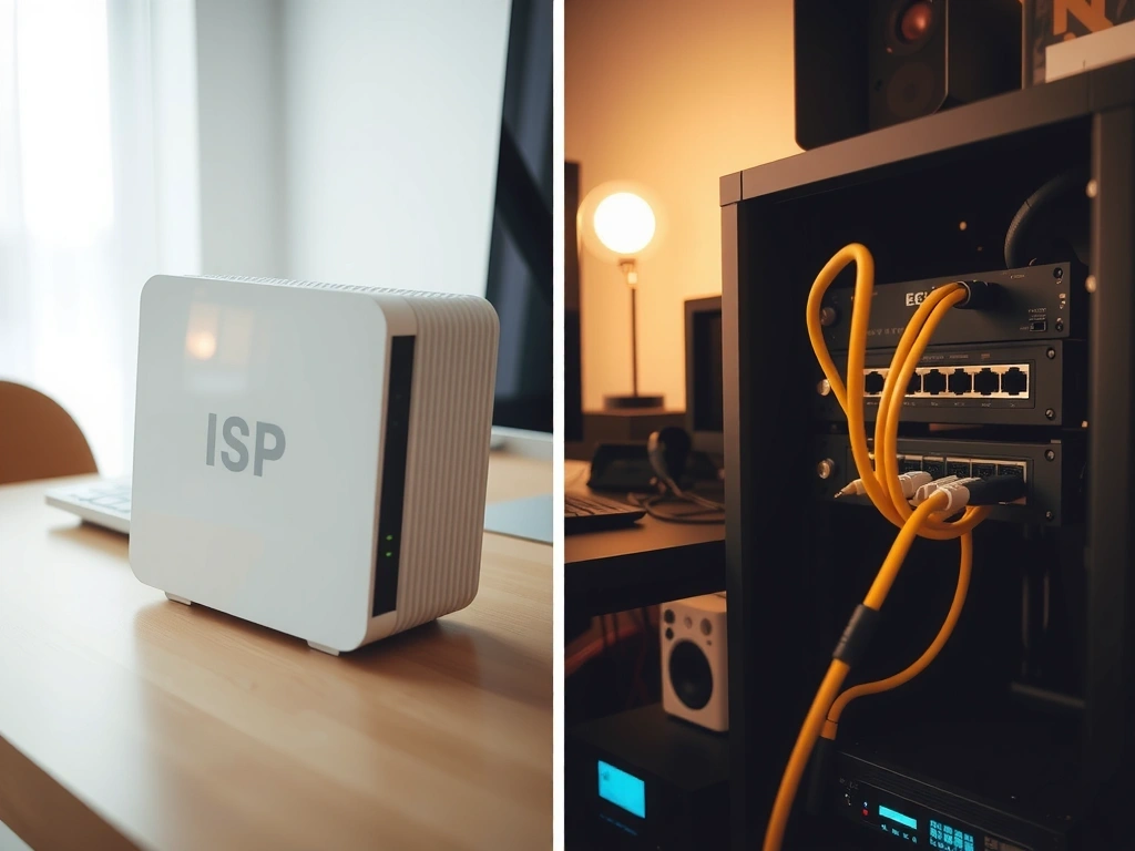 Confronto modem base vs hardware professionale