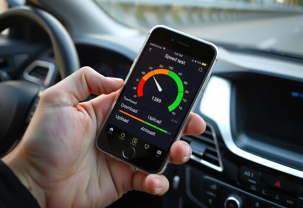 Foto di test velocità in mobilità